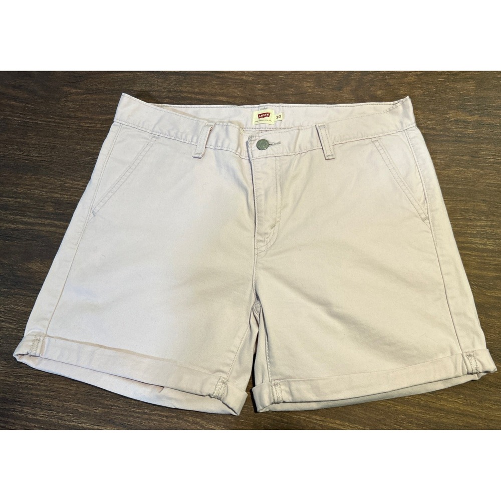 Levi's Women's Shorts Size 30 Waist Light Lavendar Cuffed Hem